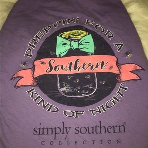 Purple Long Sleeve Simply Southern Shirt